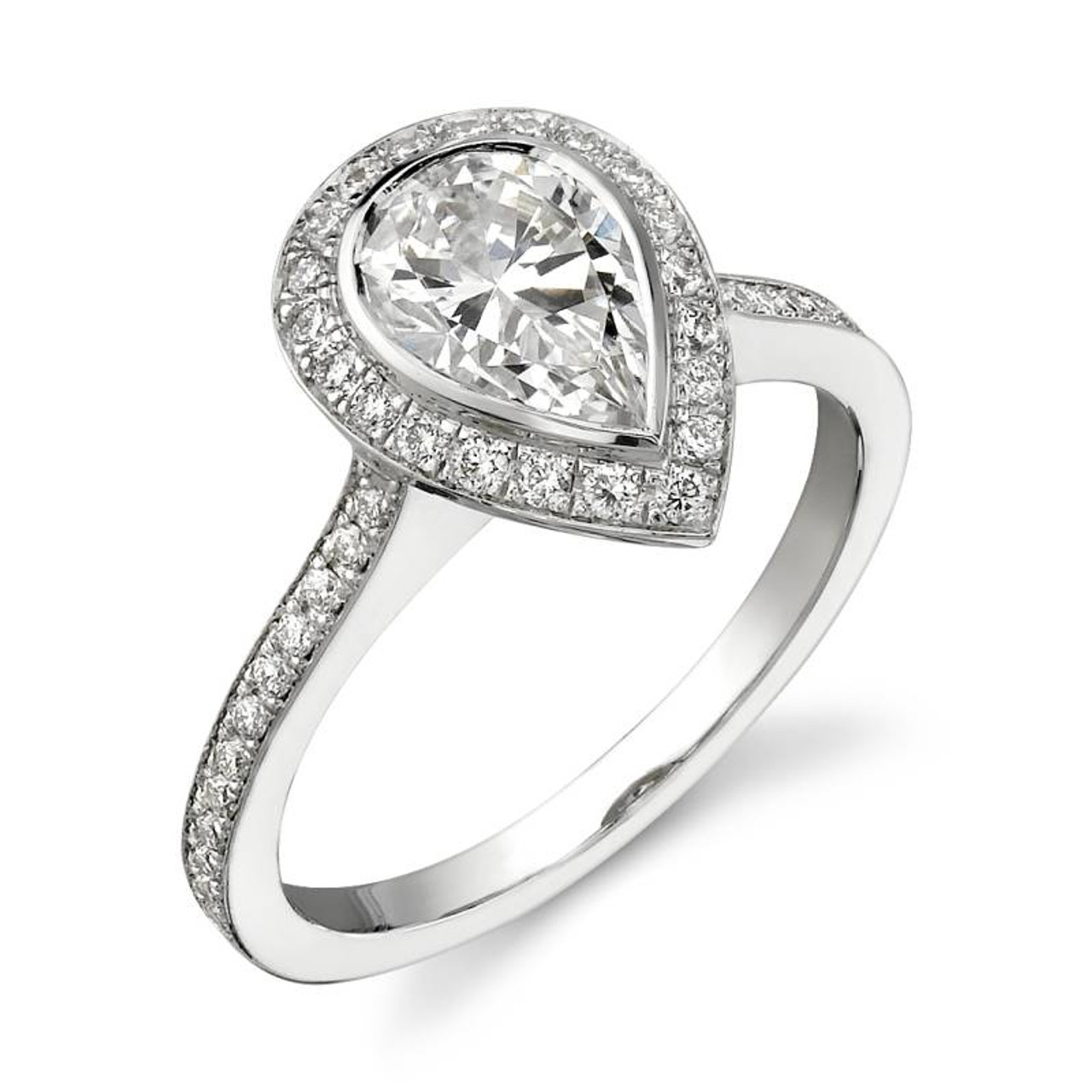 14K Solid Heavy White Gold Asscher Cut Simulated Diamond Engagement Ri –  ASparklingWorld